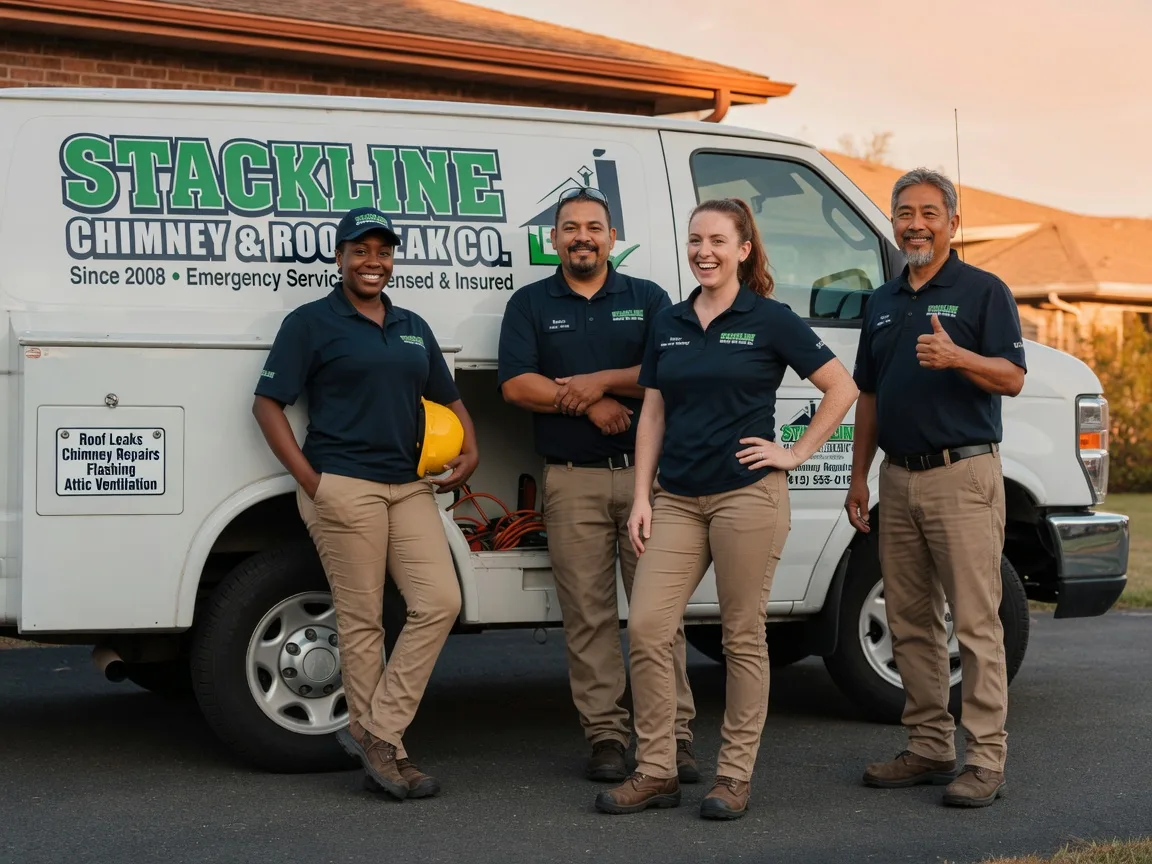 Chimney flashing repair company in Stout, OH